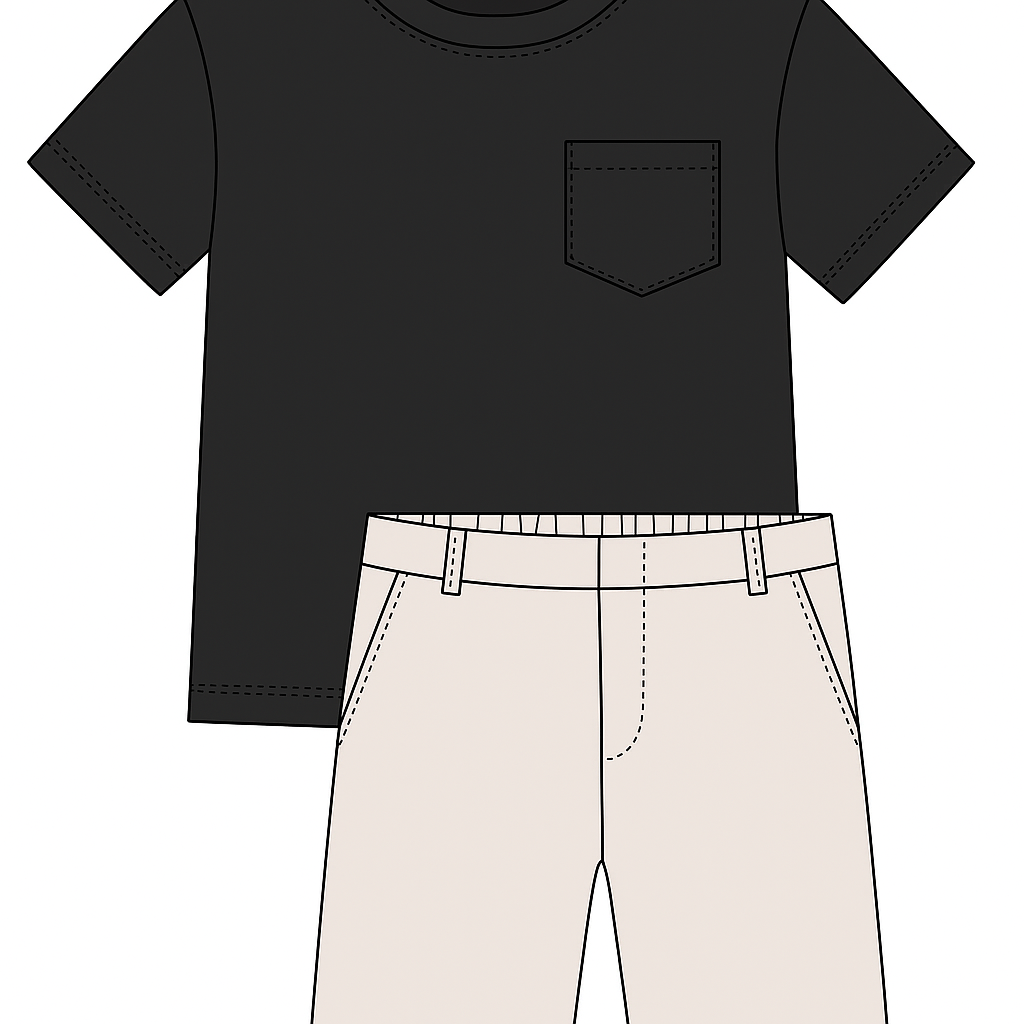 Father and Son T-Shirt and pants